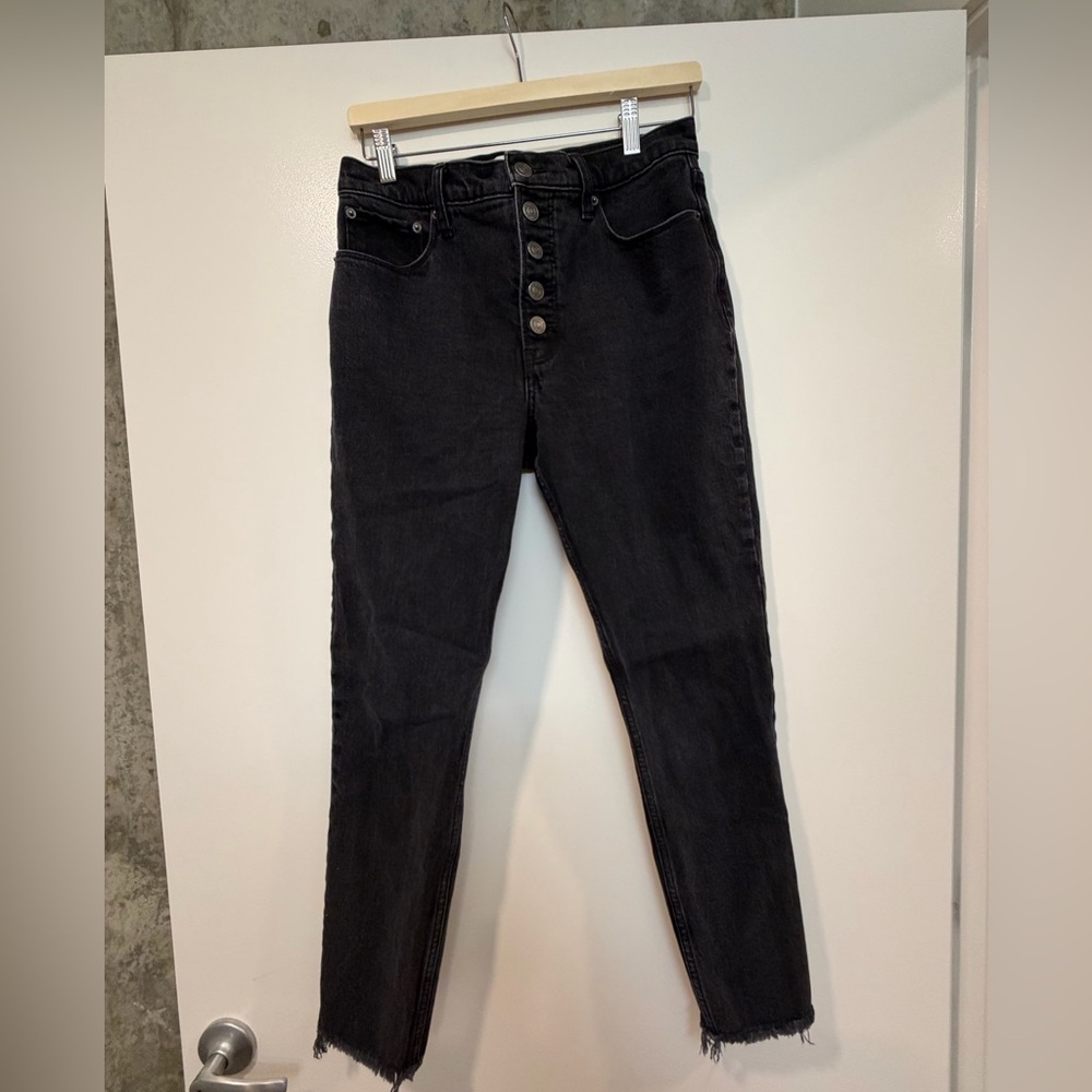 Abercrombie High Rise Black Skinny Jeans